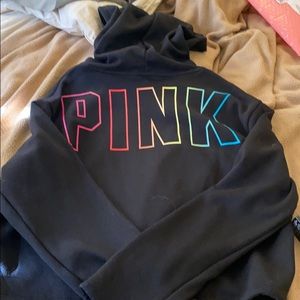 Cropped hooded sweatshirt